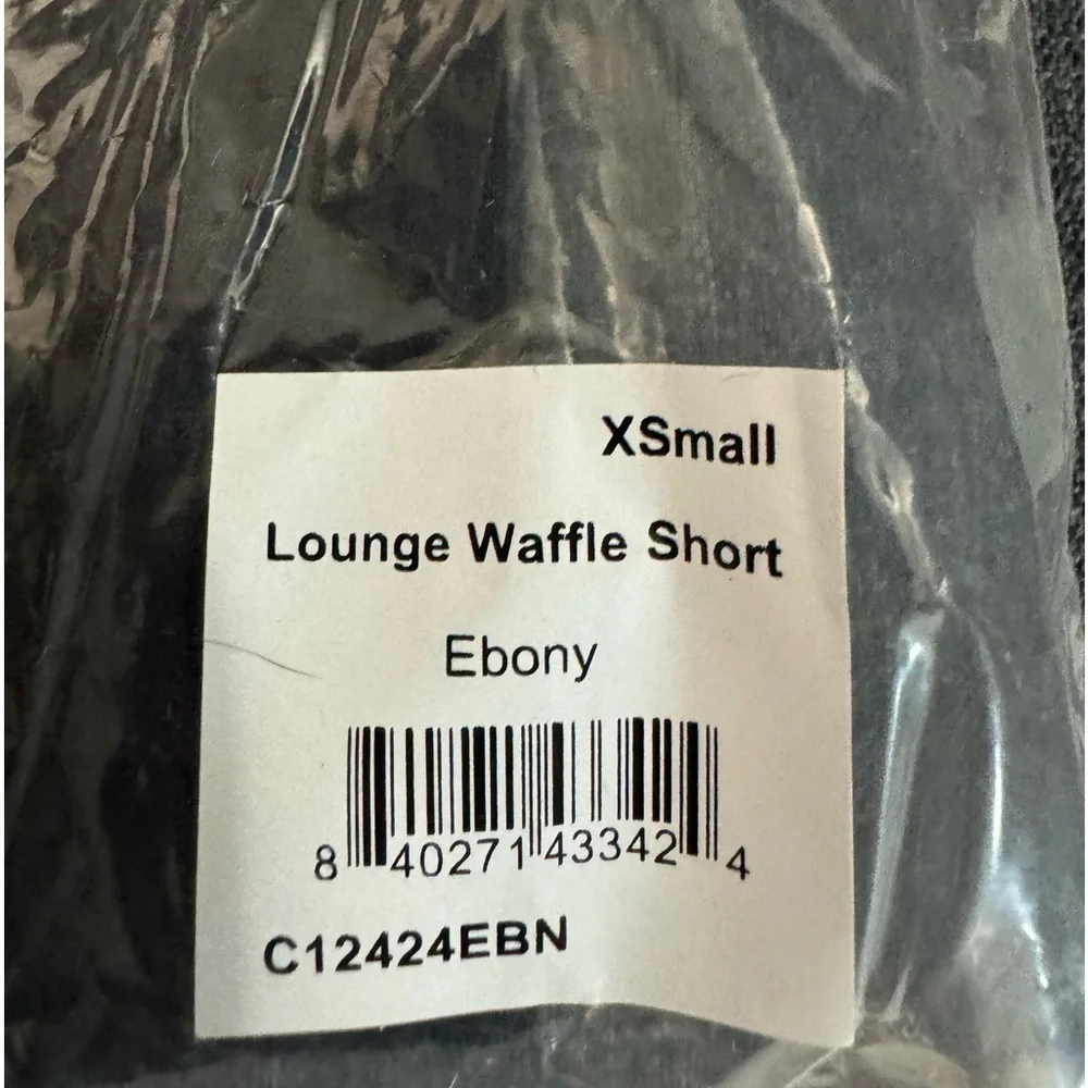 Tavi Noir Lounge Waffle Shorts Ebony NWT